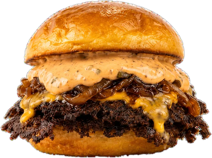 Caramelised Onion Cheeseburger